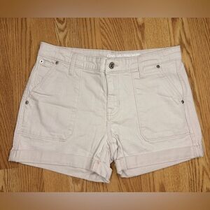 Gap ‘girlfriend short’ light pink denim shorts with stretch